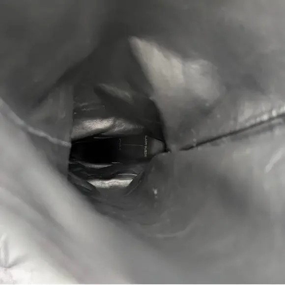 Black Suede Studio Kath 80 Knee High Boots Women's Black Leather Size US7.5 EU38 - Picture 12 of 13